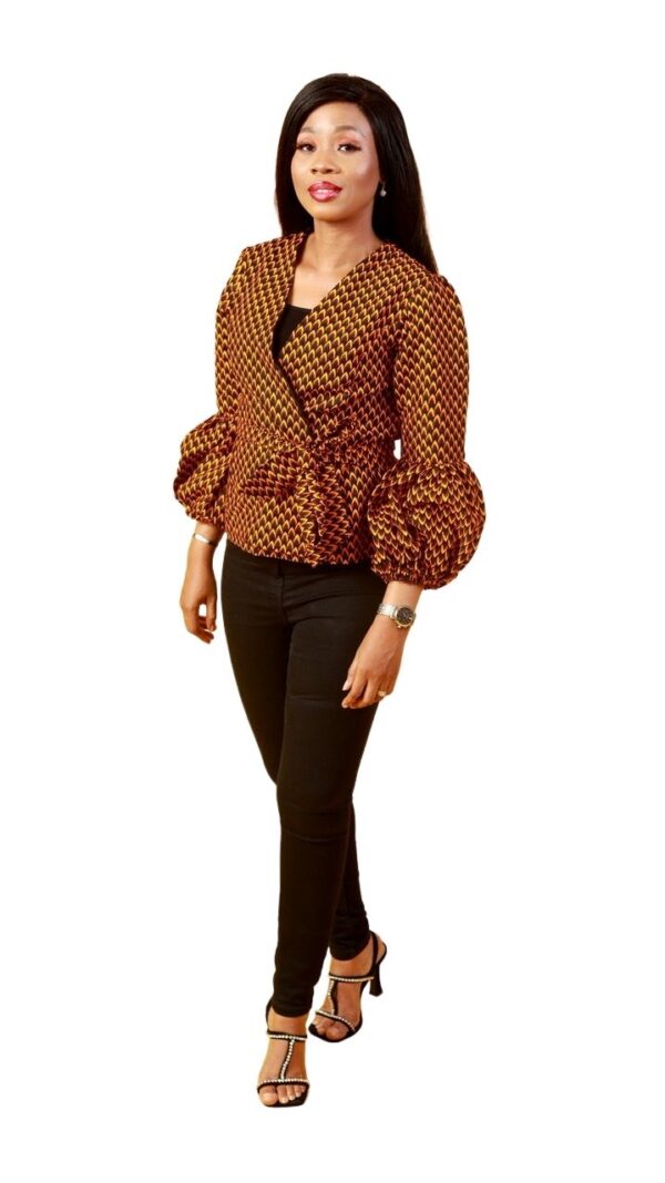 Jossy cross front ankara top