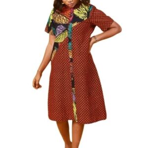 Ankara shirt dress