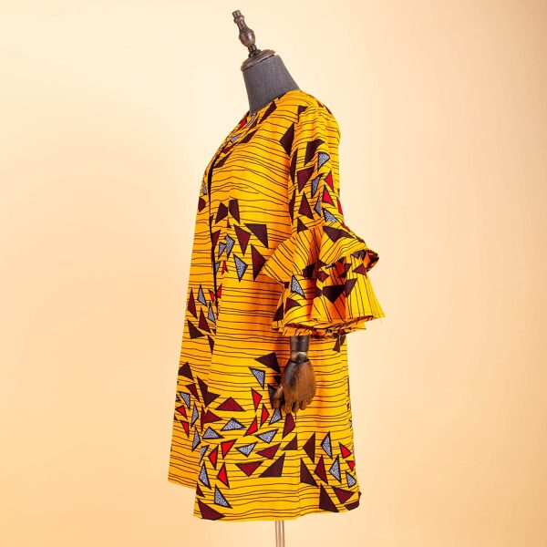 Ada Ankara Print Long Jacket Top - Image 3